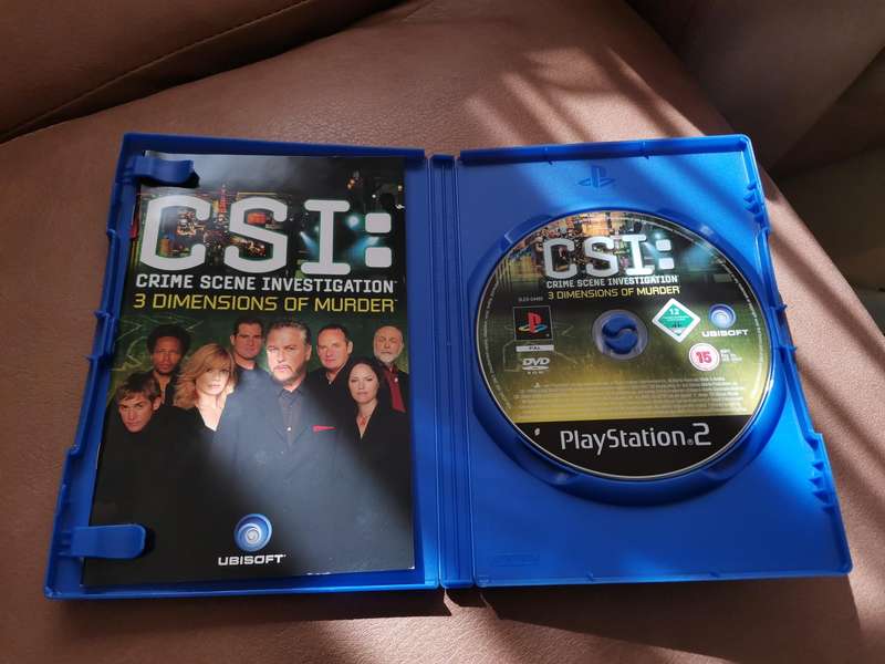 CSI 3 dimensions of murder Playstation 2 game