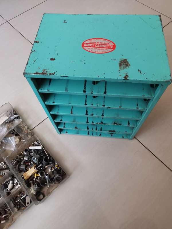 Superb vintage Dinky Cabinet, 12 draw cabinet
