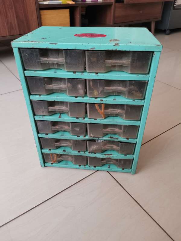 Superb vintage Dinky Cabinet, 12 draw cabinet