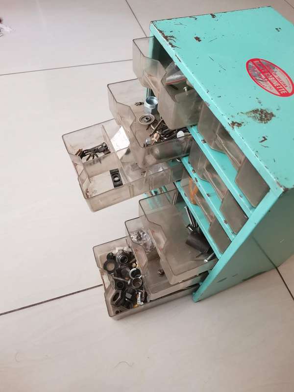 Superb vintage Dinky Cabinet, 12 draw cabinet