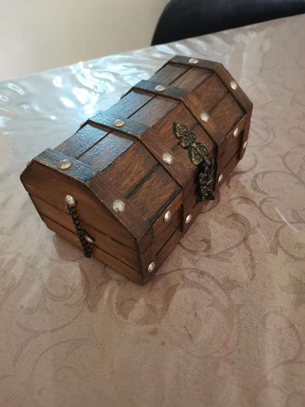 225 International Coins Including Treasure Chest - Deceased Estate Item