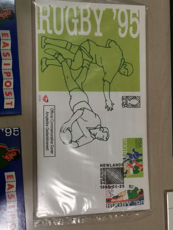 1995 rugby world cup Sapo Commemorative stamp pack