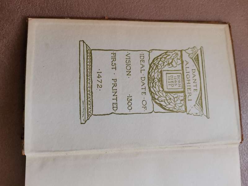1908 the Paradiso of dante alighieri