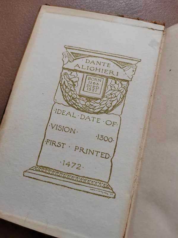 1909 the Purgatorio of dante alighieri