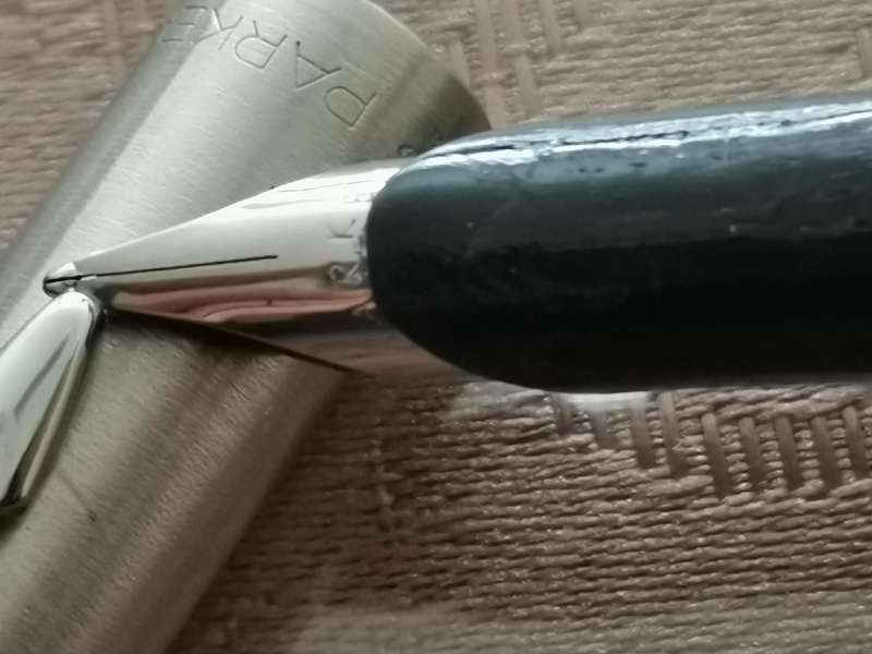 1990s parker stainless steel fountain pen boxed