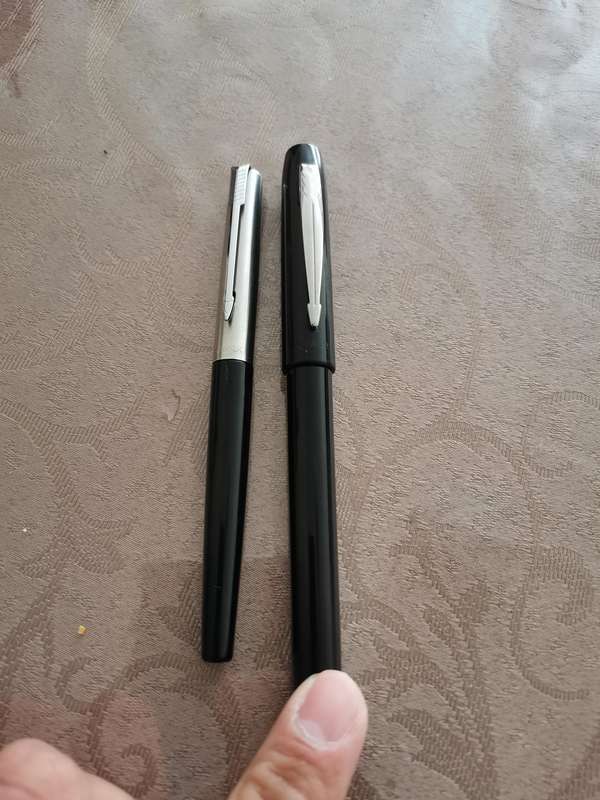 2 parker fountain pens with small defects