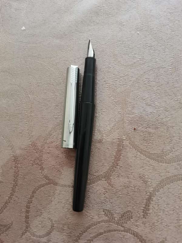 2 parker fountain pens with small defects