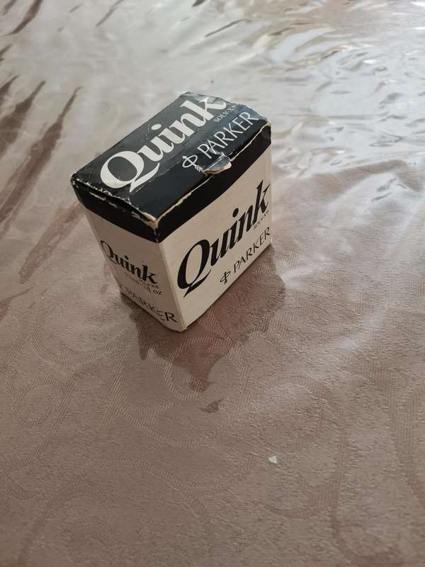 1990s parker quink 57ml black ink