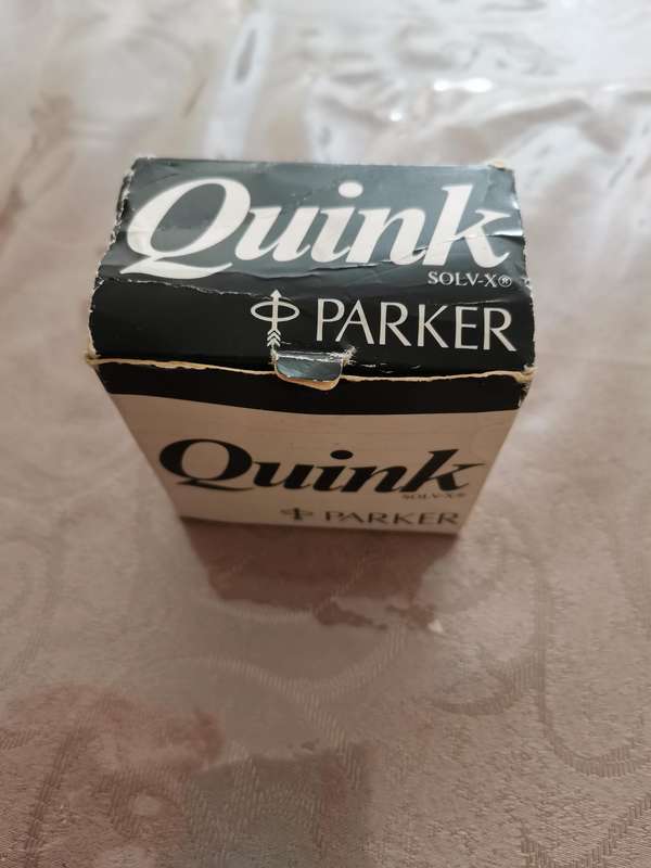 1990s parker quink 57ml black ink