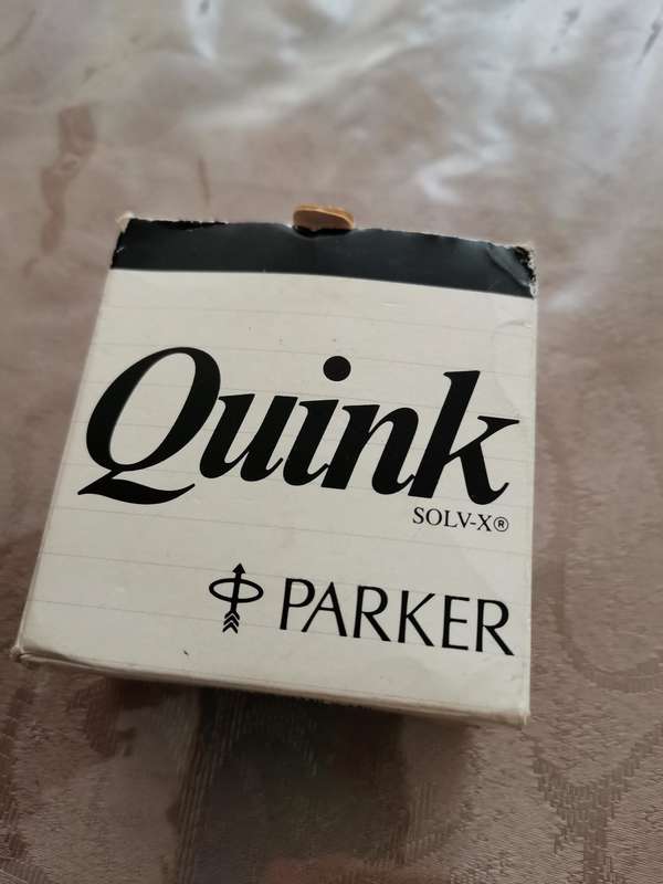 1990s parker quink 57ml black ink