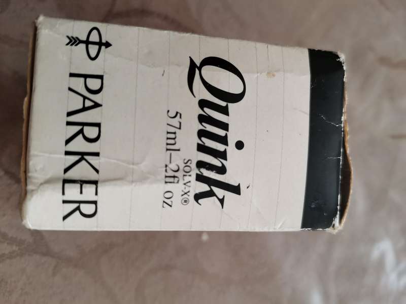 1990s parker quink 57ml black ink