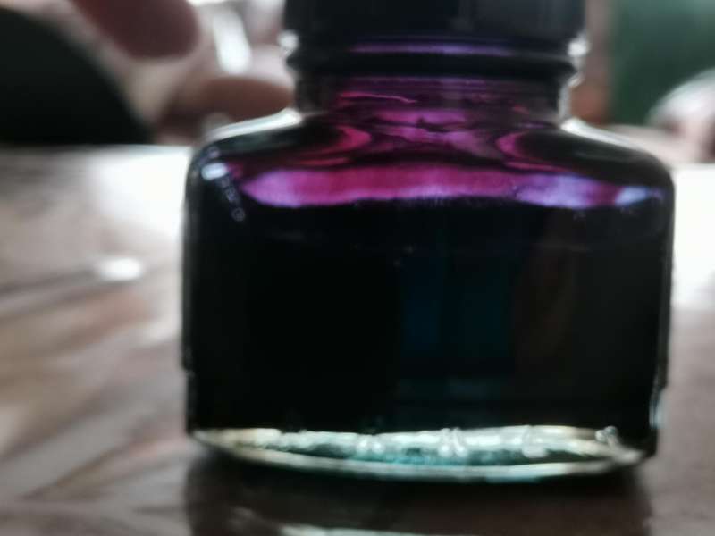 1990s parker quink 57ml black ink