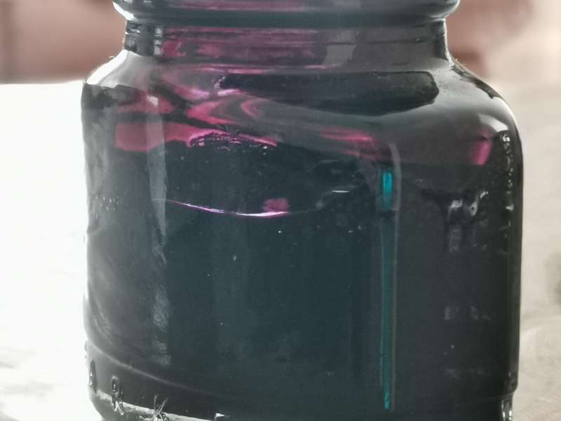 1990s parker quink 57ml black ink