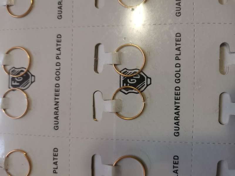 Vintage 1980s FGD Gaurentee gold plated earrings 144 pairs new old stock