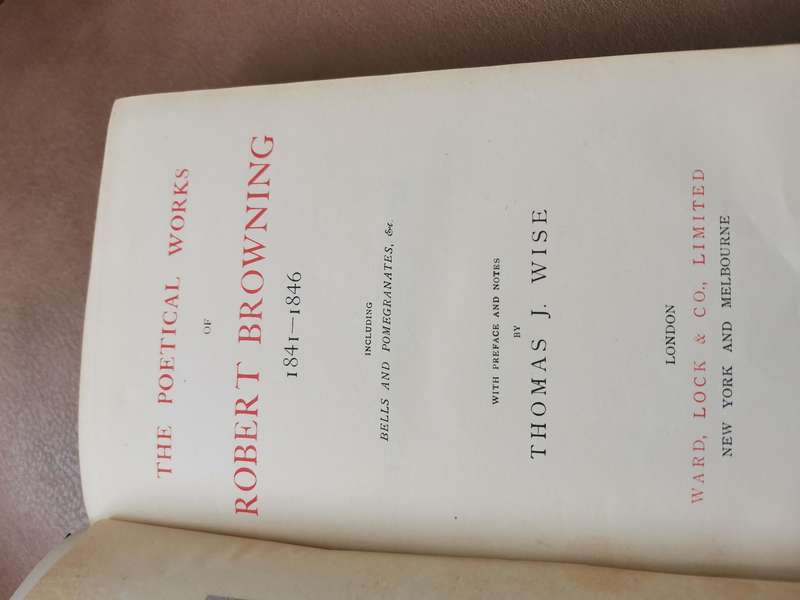 1909 the poetical works of Robert browning