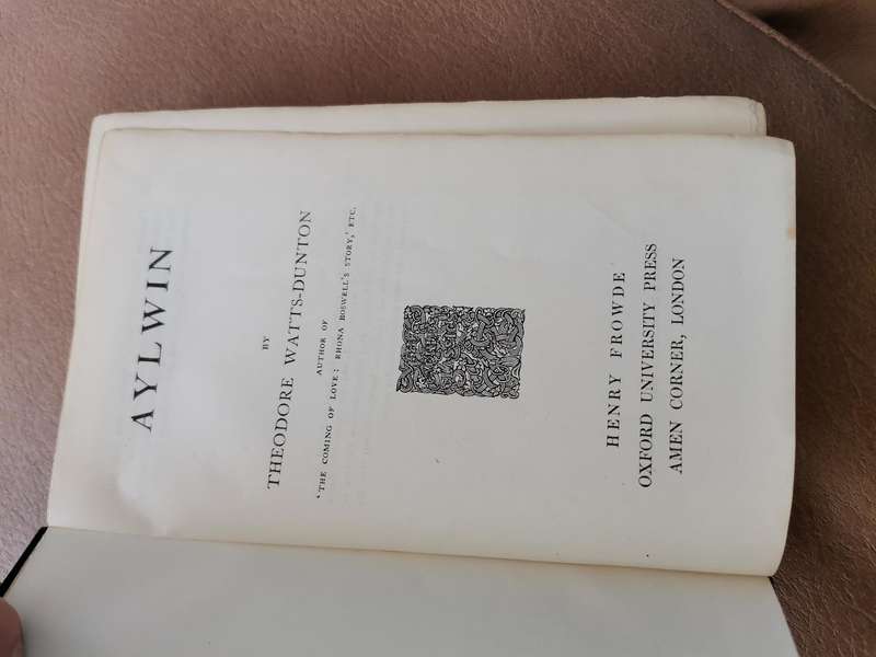 1906 aylwin by Theodore watts dunton