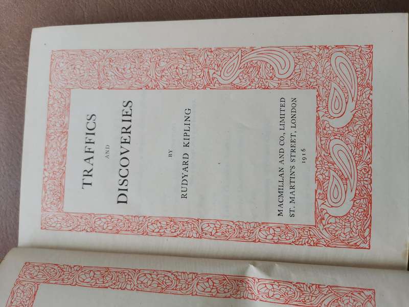 Rare 1916 traffic and Discoveries by Rudyard Kipling