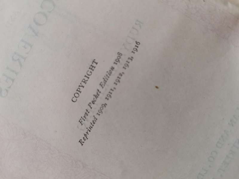 Rare 1916 traffic and Discoveries by Rudyard Kipling
