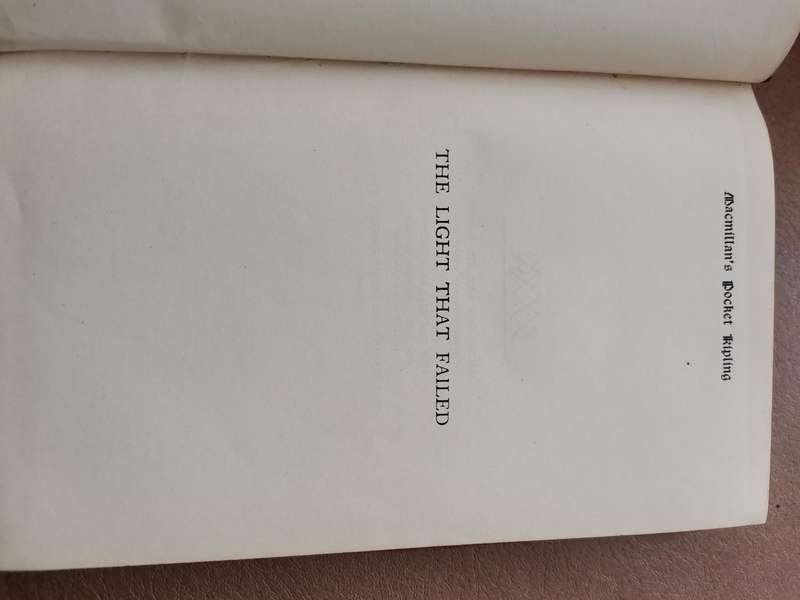 Rare 1914 the light that faded by Rudyard Kipling
