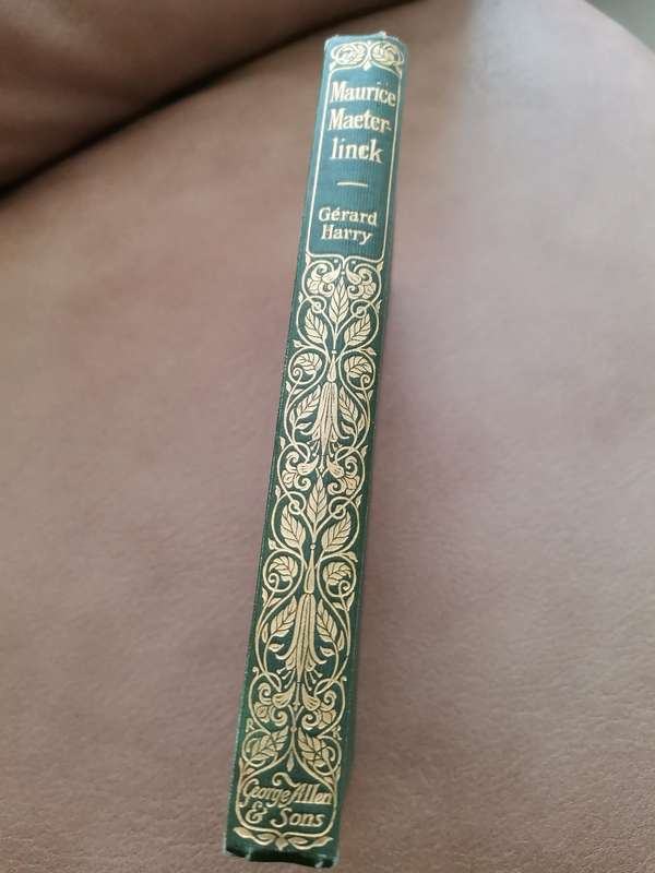 Ultra rare 1910 Maurice maeterlinck a biographical study