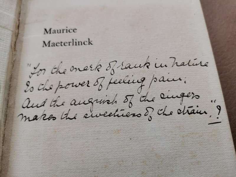 Ultra rare 1910 Maurice maeterlinck a biographical study