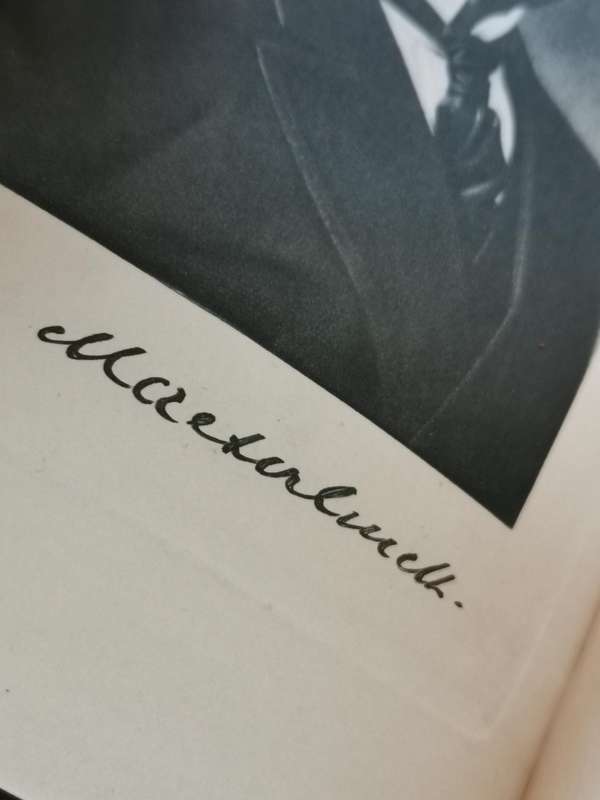 Ultra rare 1910 Maurice maeterlinck a biographical study