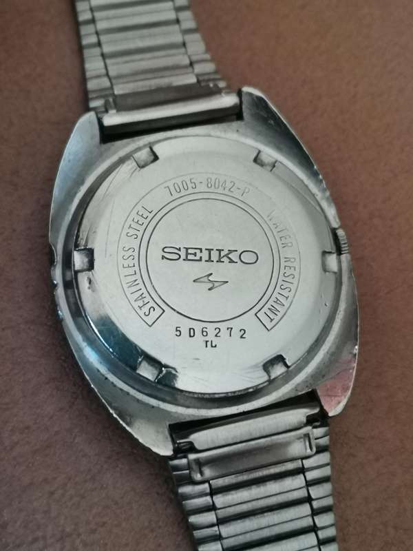 1970s Seiko Automatic Silver Sunburst Dial With Date Stainless Steel Bracelet