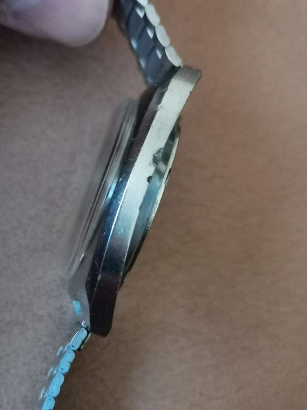 1970s Seiko Automatic Silver Sunburst Dial With Date Stainless Steel Bracelet