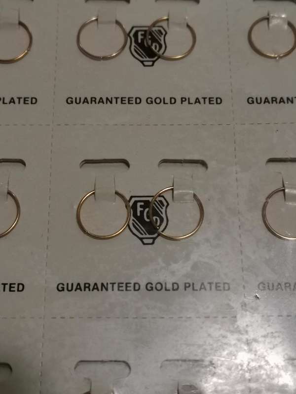 1980s FGD Gold Plated Earrings 144 Pairs