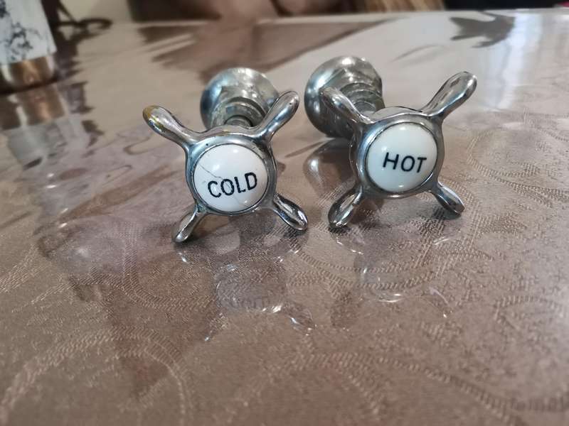 Early 1900s Victorian era bath taps