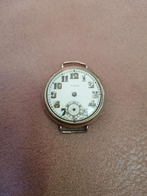 Early 1900s lorix gents trench watch rare