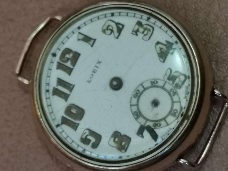 Early 1900s lorix gents trench watch rare
