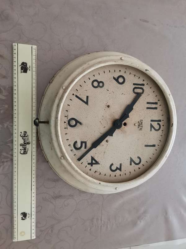 Rare 1930s Large 41cm Smith sectric Railway clock
