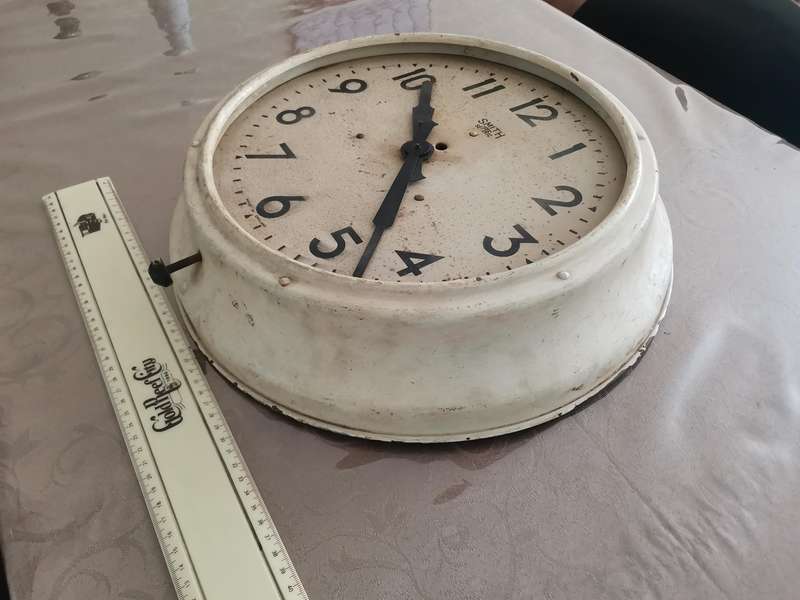Rare 1930s Large 41cm Smith sectric Railway clock