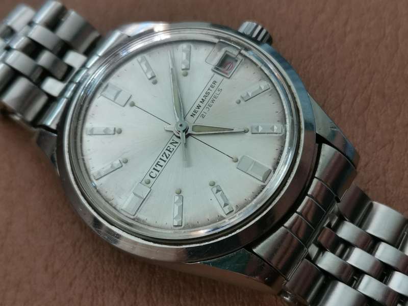 Vintage 1970s citizen new master 21 jewels mechanical manual wind watch