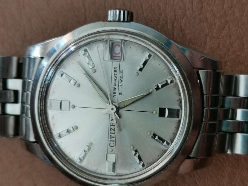 Vintage 1970s citizen new master 21 jewels mechanical manual wind watch