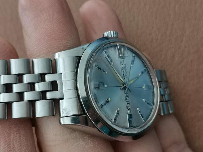 Vintage 1970s citizen new master 21 jewels mechanical manual wind watch