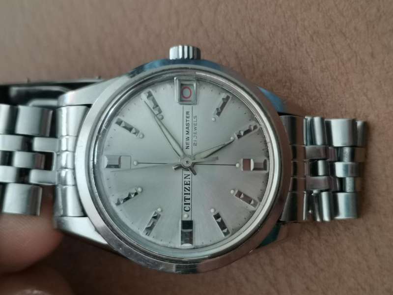 Vintage 1970s citizen new master 21 jewels mechanical manual wind watch