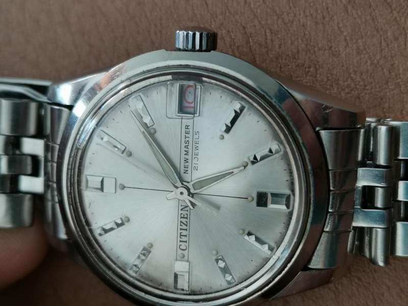Vintage 1970s citizen new master 21 jewels mechanical manual wind watch