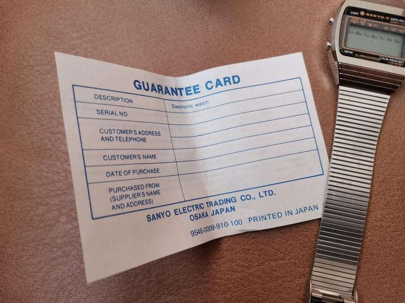 New old stock 1977 Sanyo digital watch