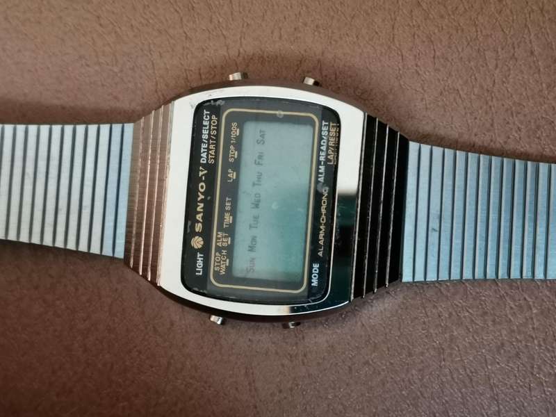 New old stock 1977 Sanyo digital watch