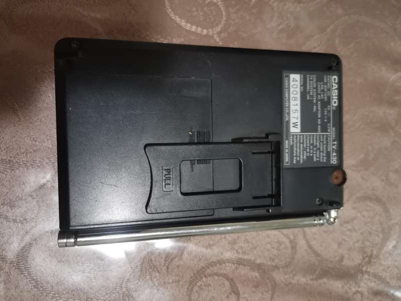 Two vintage casio portable / handheld TV sets