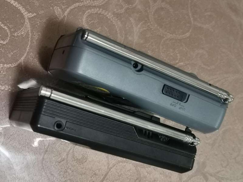 Two vintage casio portable / handheld TV sets