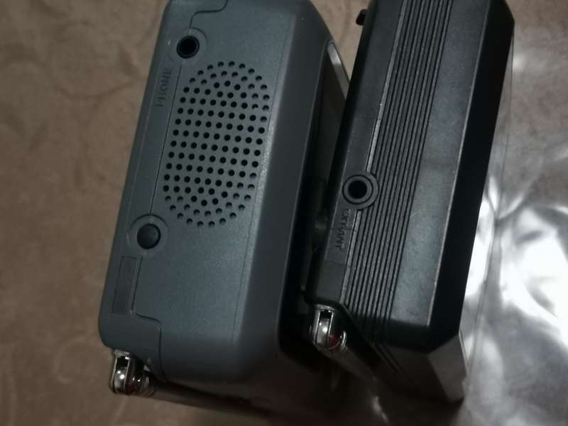 Two vintage casio portable / handheld TV sets