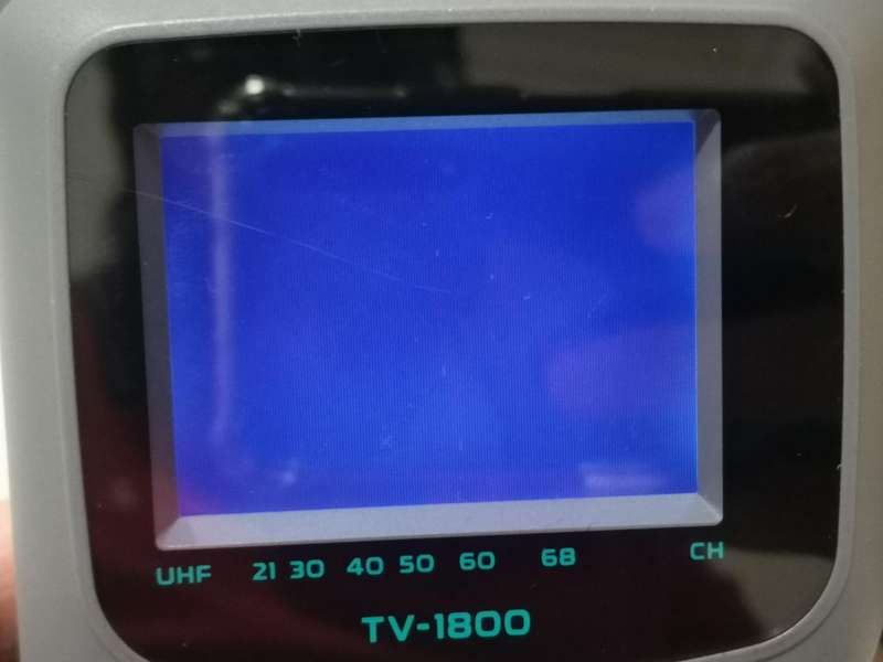 Two vintage casio portable / handheld TV sets