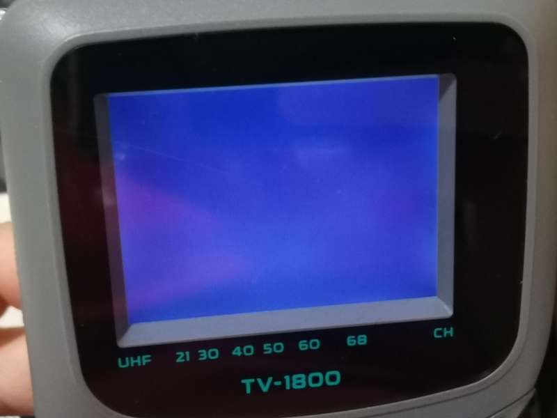 Two vintage casio portable / handheld TV sets