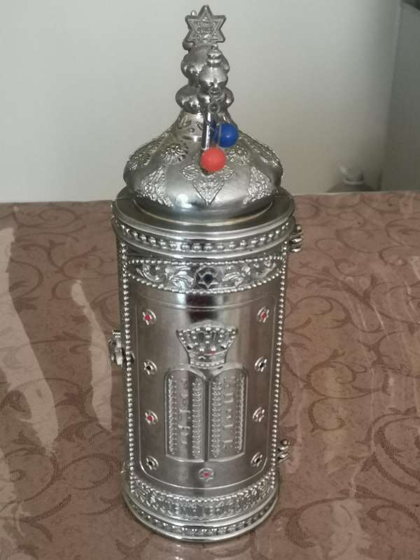 Vintage 1980s Torah scroll, souvenir Jerusalem
