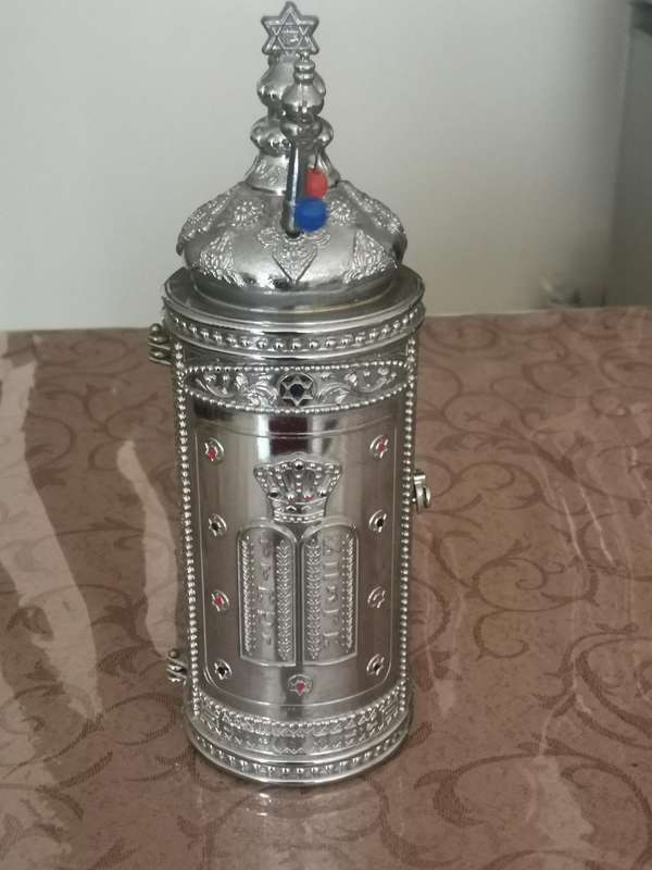 Vintage 1980s Torah scroll, souvenir Jerusalem
