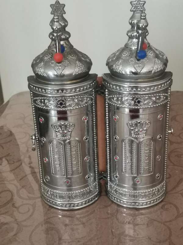 Vintage 1980s Torah scroll, souvenir Jerusalem