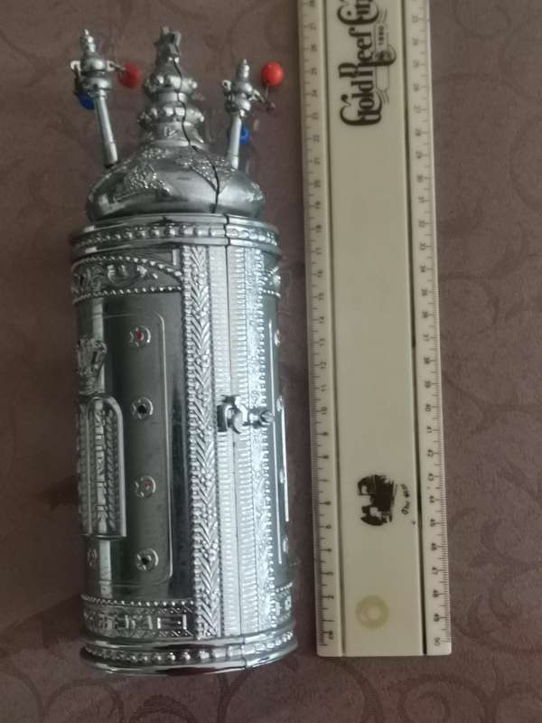 Vintage 1980s Torah scroll, souvenir Jerusalem